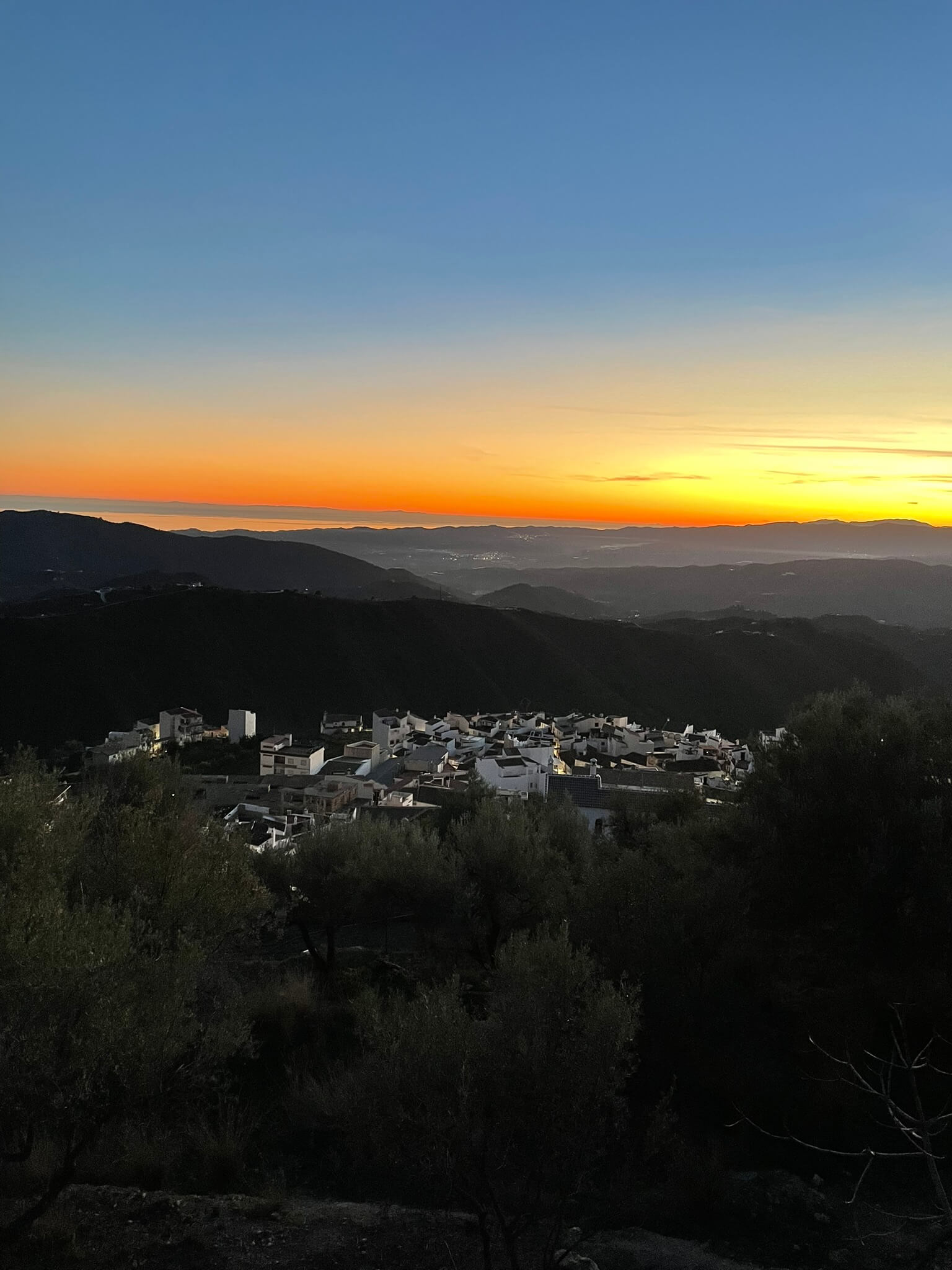 Tanjas, Flow-Workshop Retreat in Andalusien, Sonnenuntergang, Aussicht